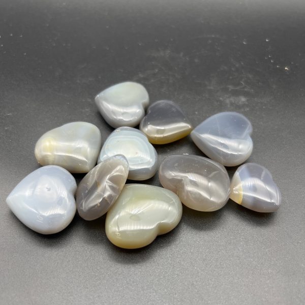 Blue Agate Hearts